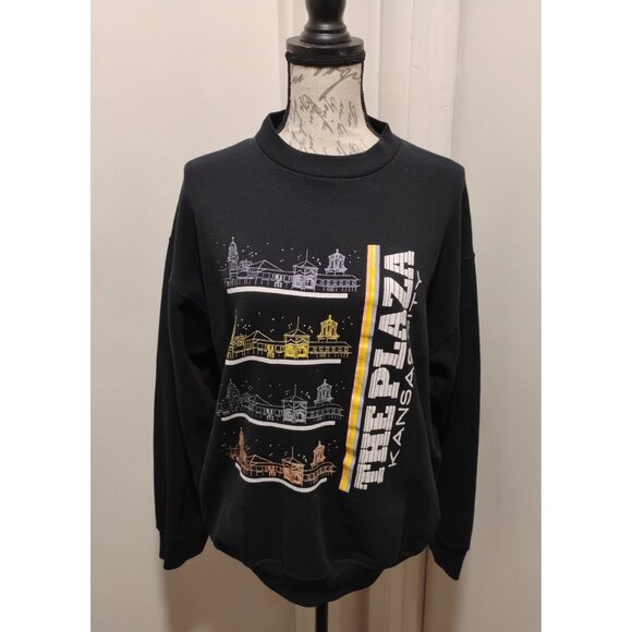 Plaza Kansas City Sweater Unisex Size ¨ L ¨  12-14,  long sleeve, black - Picture 3 of 10